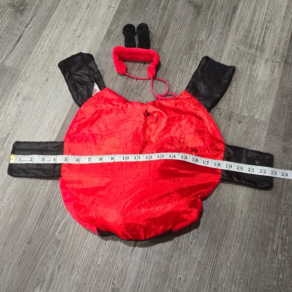 Target Ladybug Dog Dress Up Halloween 2 Piece Costume Size Medium 16 inch Party - Picture 4 of 6